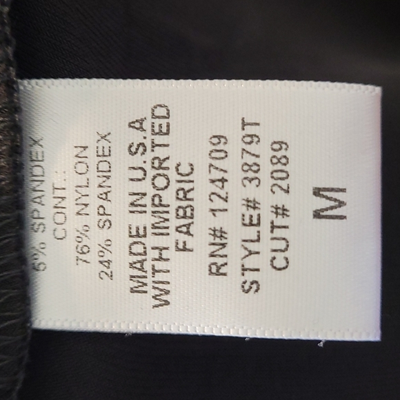 IC by Connie K Asymmetrical Hem and Neckline Blouse Tunic Black Size M - Picture 8 of 10